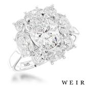 Platinum 1.50ct G VS2  Oval cut Diamond Engagement Ring image