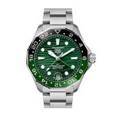 Aquaracer Professional 300 GMT 42mm Green Dial Automatic Stainless Steel Watch image