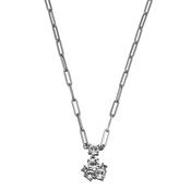 Tanzy Sterling Silver White Crystal Necklace image