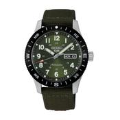 5 Sports Field 41mm Green Dial Mechanical Green Fabric Strap Bracelet Watch