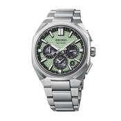 Astron 43.4mm Green Dial GPS Solar Stainless Steel Bracelet Watch