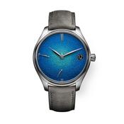 Endeavour Perpetual Calendar 42mm Blue Dial Date Automatic Kudu Leather Strap Watch image