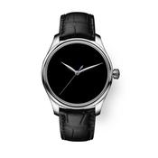 Endeavour Centre Seconds 40mm Black Dial Automatic Alligator Leather Strap Watch
