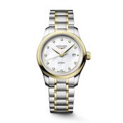 Master Collection 30mm MOP Diamond Set Dial Automatic Two Tone Stainless Steel Bracelet Watch