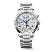 Master Collection Chrono Moonphase 41mm Silver Dial Automatic Stainless Steel Bracelet Watch