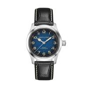 Khaki Field Murph 38mm Blue Dial Automatic Black Leather Strap Watch