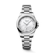 Conquest 30mm MOP Diamond Dot Dial Quartz Stainless Steel Bracelet Watch image