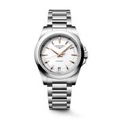 Conquest 34mm White Dial Quartz Stainless Steel Bracelet Watch image