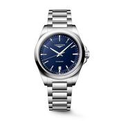 Conquest 38mm Blue Dial Quartz Stainless Steel Bracelet Watch image