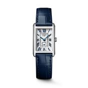 DolceVita 20.8 x 32mm Silver Dial Quartz Blue Leather Strap Watch image