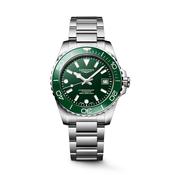 HydroConquest 39mm Green Dial Automatic Stainless Steel Bracelet Watch image