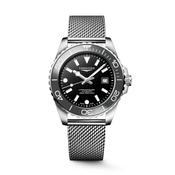 HydroConquest 42mm Black Dial Automatic Stainless Steel Mesh Bracelet Watch image