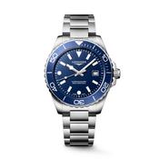 HydroConquest 42mm Blue Dial Quartz Stainless Steel Bracelet Watch image