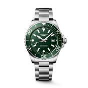 HydroConquest 42mm Green Dial Quartz Stainless Steel Bracelet Watch image