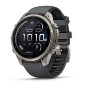 fenix 9 Pro 47mm Titanium Graphite/Black Silicone Strap Watch image