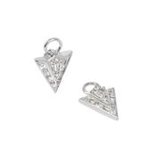 Flight Arrow 18k White Gold Diamond Earring Drops
