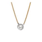 Whoopsie Daisy 18k Yellow &amp; White Gold 0.50ct Diamond Necklace image