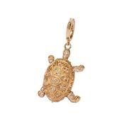 Mythology Baby Turtle 18k Yellow Gold Charm