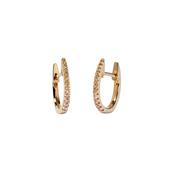 Eclipse Fine 18k Yellow Gold Hoop Earrings
