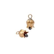 Tulips 18k Yellow Gold Briolette Spinel Earring Drops