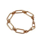 Knuckle Heavy 18k Yellow Gold 19.5cm Chain Bracelet