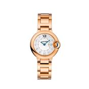 Ballon Bleu 28mm Watch Silver Diamond Dial Quartz Rose Gold Watch image