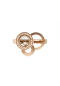 Happy Diamonds 18k Rose Gold Pave Bubble Ring image