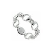 18k White Gold Horsebit Ring image