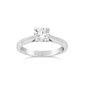 Platinum D Colour 0.71ct Diamond Ring