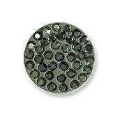 Mi Moneda Extra Small Swarovski Black Coin