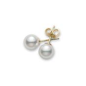 18k Gold 6.5mm A+ Pearl Stud Earrings image