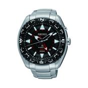 Seiko Kinetic GMT Prospex Black Dial Stainless Steel Bracelet Watch image
