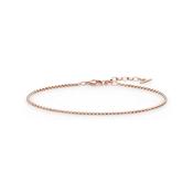 Minimalistic Rose Gold Plated Chain Bracelet