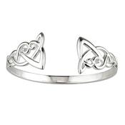 Solvar Silver Celtic Front Bangle
