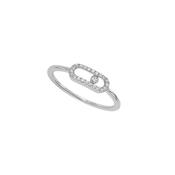 18K White Gold Move Uno Diamond Ring image