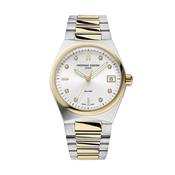 Highlife 31mm, White Dial, Quartz Movement, Stainless Steel &amp; Yellow Gold PVD Watch