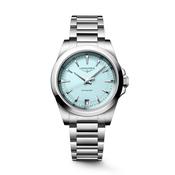 Conquest 34mm Mint Blue Dial Quartz Stainless Steel Bracelet Watch image