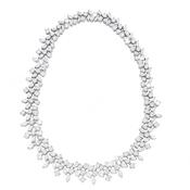 Platinum 47.51ct Multi-Cut Diamond Necklace image