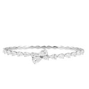 Platinum 18k White Gold Pear Cut Diamond Bracelet