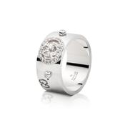 18k White Gold Diamond Icon Stardust Ring image