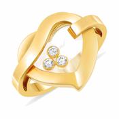 Happy Diamonds 18k Yellow Gold Heart Ring image
