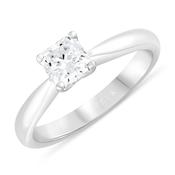 18k White Gold and Diamond Solitaire Ring image