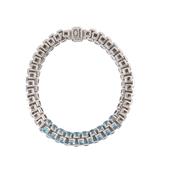 18k White Gold and Blue Topaz Bracelet image