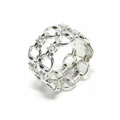 18k Gold Diamond Horsebit Ring image