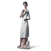 Making Rounds Porcelain Figurine