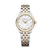 Toccata Classic 24mm MOP Diamond Dot Dial Quartz Two Tone Stainless Steel Bracelet Watch
