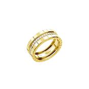 Ice Cube 18k Yellow Gold Full Set Diamond Ring