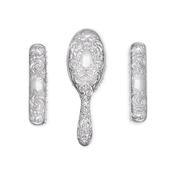 Vintage Silver 3-Piece Ornate Brush Set
