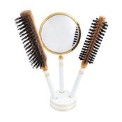 Vintage Bernard Richards Brush, Mirror and Stand
