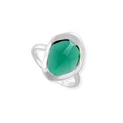 Stepping Stone Green Tourmaline Sterling Silver Ring image